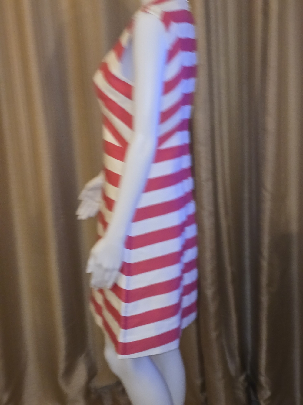 Kate Spade Pink and White Striped Fit-and-Flare Mini Dress Size 4 - Picture 4 of 7